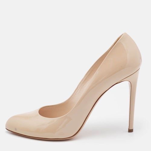 Casadei Beige Patent Leather Pointed Toe Pumps Size 39.5 - Casadei - Modalova