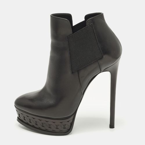 Size 37 Leather Platform Booties - Casadei - Modalova