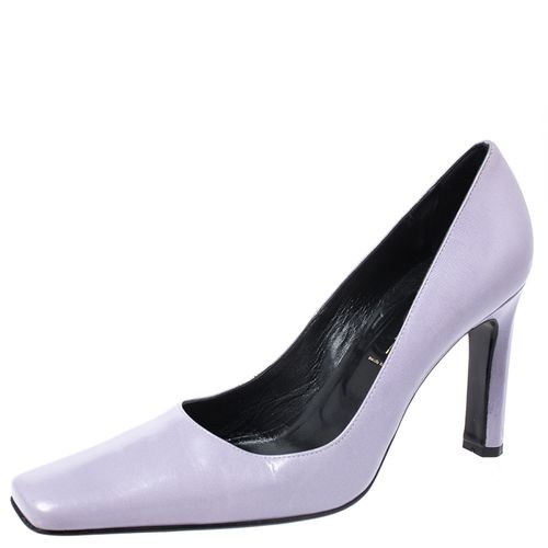 Casadei Lilac Leather Square Toe Pumps Size 38 - Casadei - Modalova