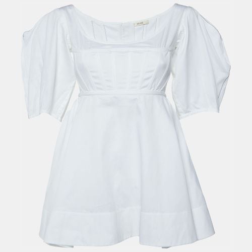 Celine White Cotton Corset Top M - Celine - Modalova