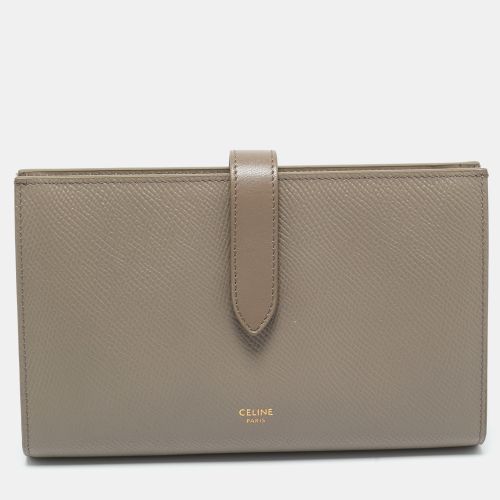 Leather Large Strap Bifold Wallet - Celine - Modalova