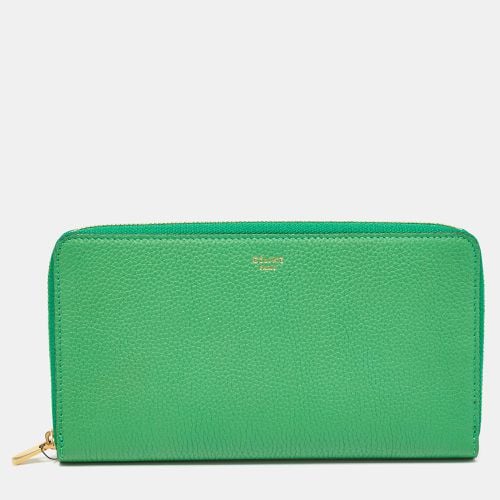 Leather Large Zipped Multifunction Wallet - Celine - Modalova