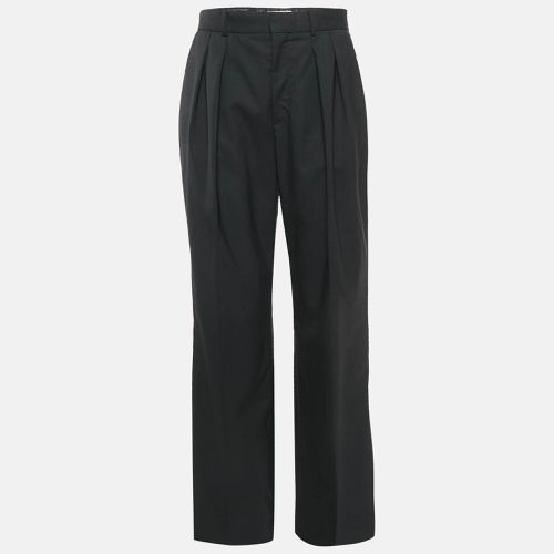 Celine Black Wool High Waist Tapered Trousers M - Celine - Modalova