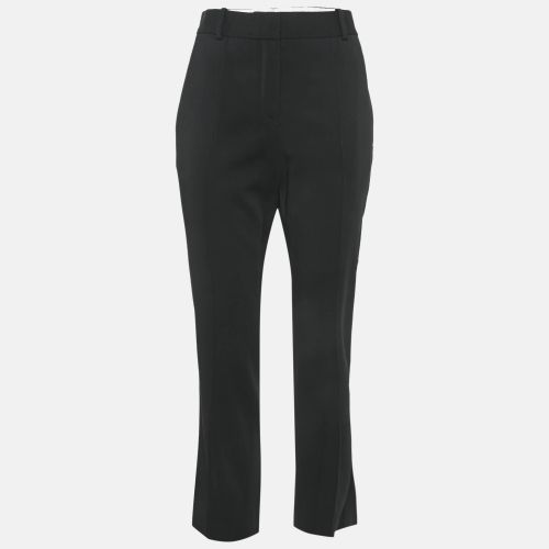 Celine Black Gabardine Pintuck Trousers M - Celine - Modalova