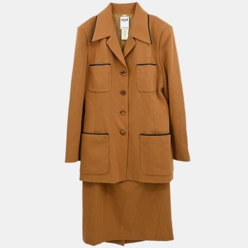 Celine Setup Suit Jacket Skirt Brown #42 - Celine - Modalova