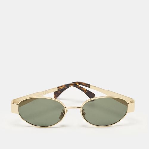 Green/Gold CL40235U Oval Sunglasses - Celine - Modalova