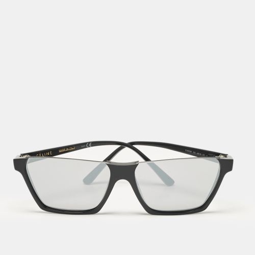 Celine Black/Silver Mirror CL400281 Square Sunglasses - Celine - Modalova