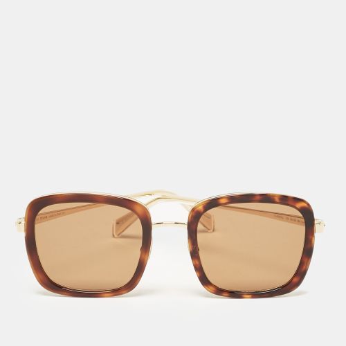 Celine Tortoise Brown/Gold CL40202U Square Sunglasses - Celine - Modalova