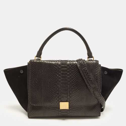 Trapeze Medium Python and Suede Tote - Celine - Modalova