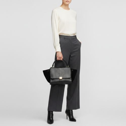 Trapeze Medium Python and Suede Tote - Celine - Modalova