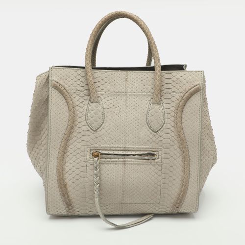 Phantom Luggage Medium Python Leather Tote - Celine - Modalova