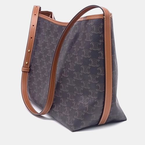 Triomphe Soft Shopper Triomphe Canvas Leather Shoulder Bag - Celine - Modalova