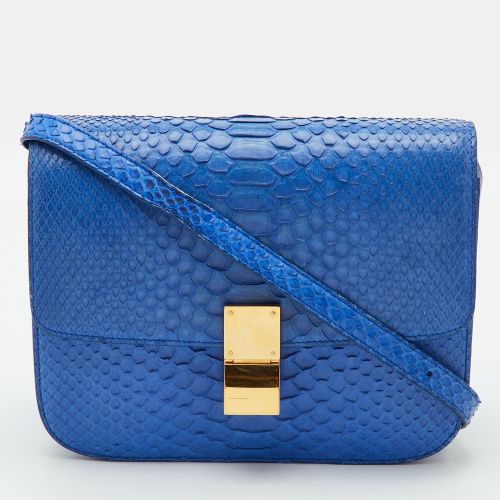 Classic Box Medium Python Shoulder Bag - Celine - Modalova
