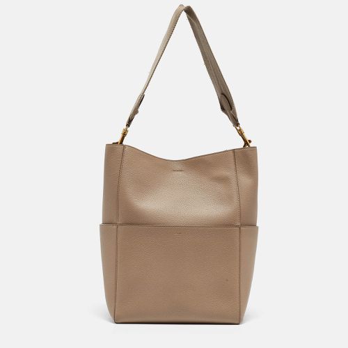 Celine Beige Leather Sangle Bucket Bag - Celine - Modalova