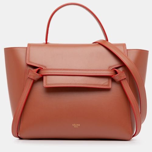 Celine Micro Leather Belt Satchel - Celine - Modalova