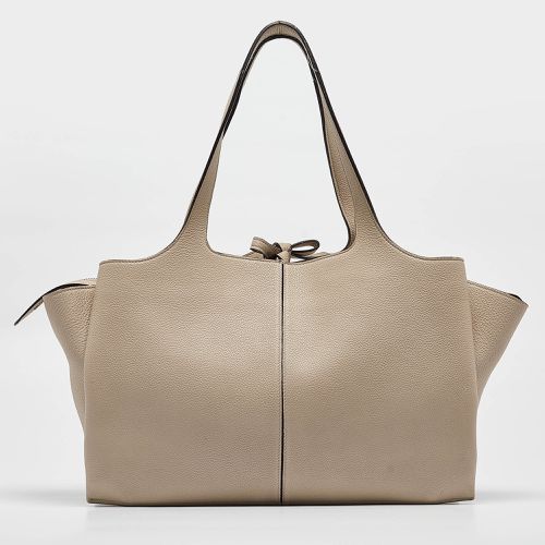 Celine Light Beige Leather Trifold Bag - Celine - Modalova