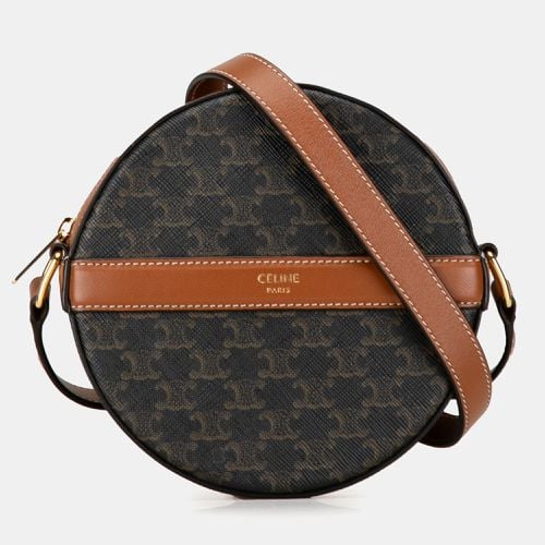 Celine Triomphe Round Purse on Strap - Celine - Modalova