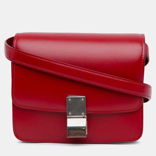 Celine Red Leather Small Classic Box Shoulder Bag - Celine - Modalova