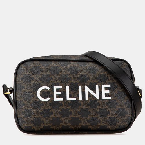 Celine Black Canvas Medium Triomphe Messenger Bag - Celine - Modalova