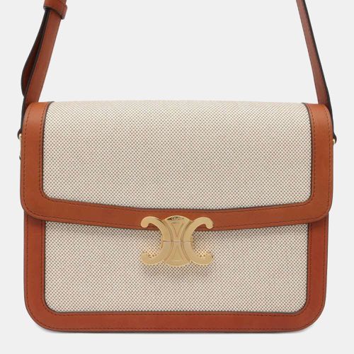 Brown Leather Triomphe Shoulder Bag - Celine - Modalova