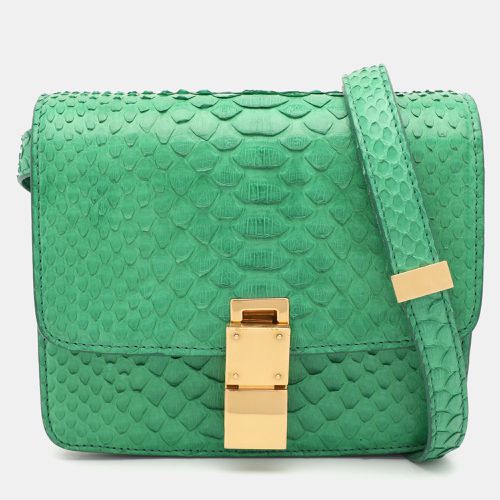 Celine Green Python Medium Classic Box Shoulder Bag - Celine - Modalova