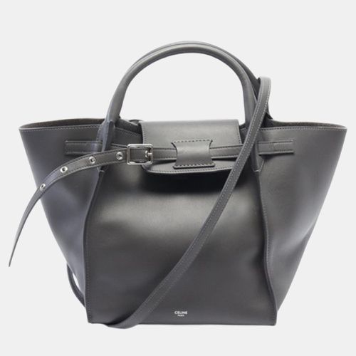 Celine Grey Leather Small Big Tote Bag - Celine - Modalova