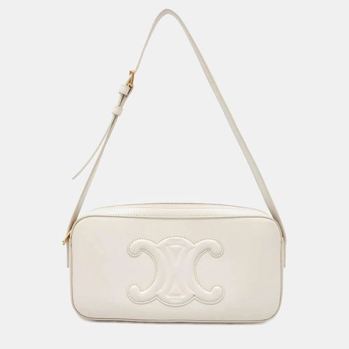 Celine Ivory Leather Triomphe Shoulder Bag - Celine - Modalova