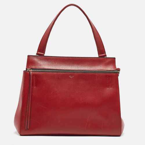 Celine Red Leather Medium Edge Top Handle Bag - Celine - Modalova