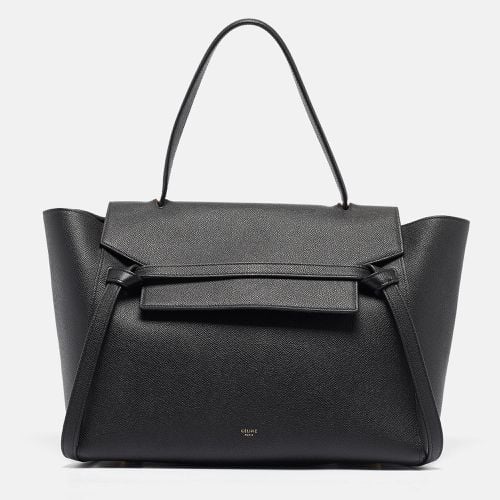 Celine Black Leather Medium Belt Top Handle Bag - Celine - Modalova