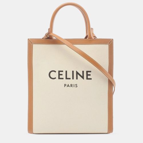 Celine Beige Canvas Small Vertical Satchel Bag - Celine - Modalova