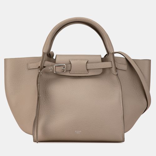 Celine Small Big Leather Satchel Bag - Celine - Modalova