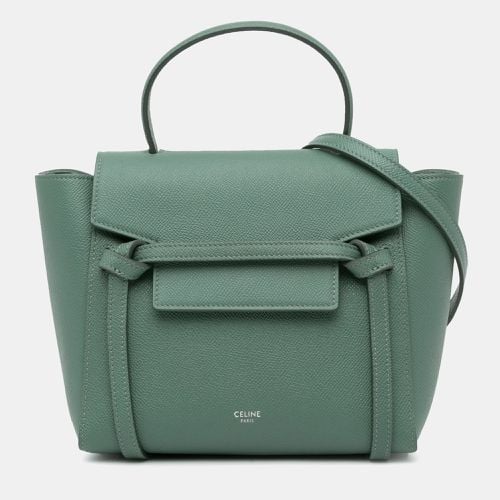 Celine Nano Leather Belt Satchel Bag - Celine - Modalova