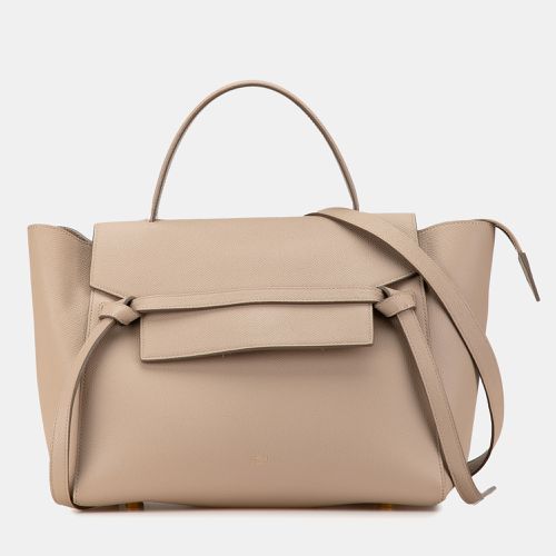 Celine Light Taupe Grained Calfskin Micro Belt Bag - Celine - Modalova