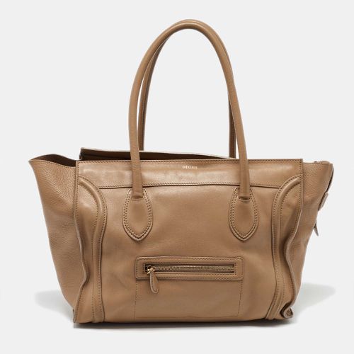 Celine Beige Leather Shoulder Luggage Tote - Celine - Modalova