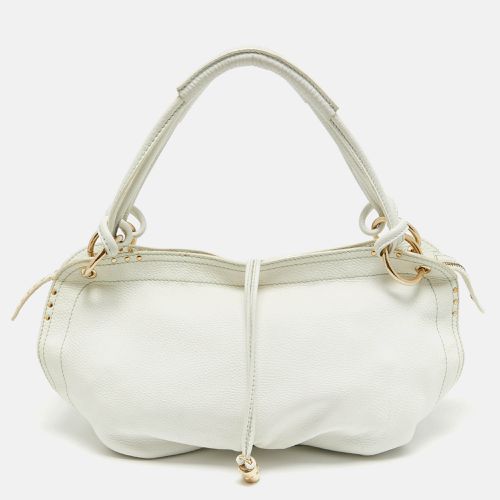 Celine White Leather Bittersweet Studded Hobo - Celine - Modalova