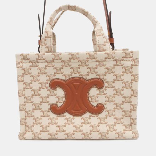 Triomphe Canvas Leather Small Cabas Thais Handbag Small - Celine - Modalova