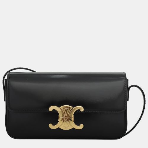 Celine Black Triomphe Shoulder Bag - Celine - Modalova