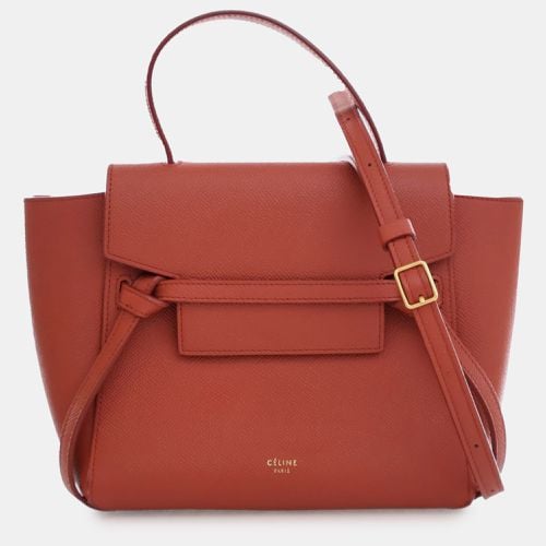 Celine Nano Leather Belt Satchel Bag - Celine - Modalova