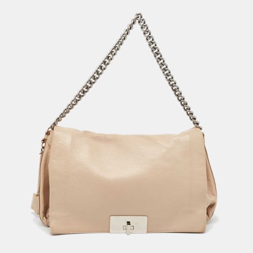 Celine Beige Leather Turnlock Flap Shoulder Bag - Celine - Modalova