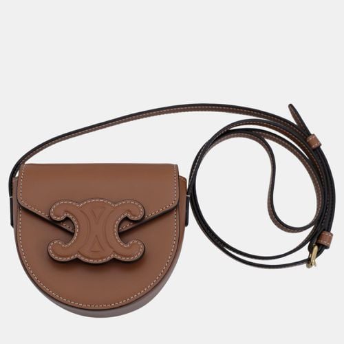 Celine Brown Calfskin Leather Mini Besace Bag - Celine - Modalova