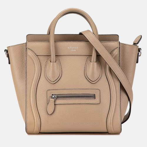 Celine Nano Leather Luggage Tote Bag - Celine - Modalova