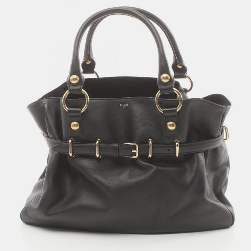 Celine Anita Leather Black Tote Bag - Celine - Modalova