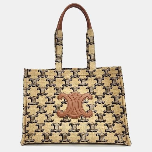 Raffia Jacquard Triope Cabas Large Bag - Celine - Modalova