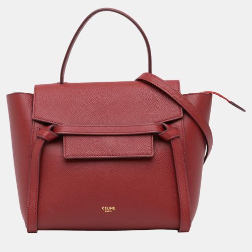 Celine Nano Leather Belt Satchel - Celine - Modalova