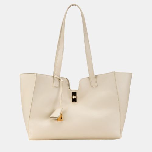 Celine White Smooth Calfskin Soft 16 Cabas - Celine - Modalova