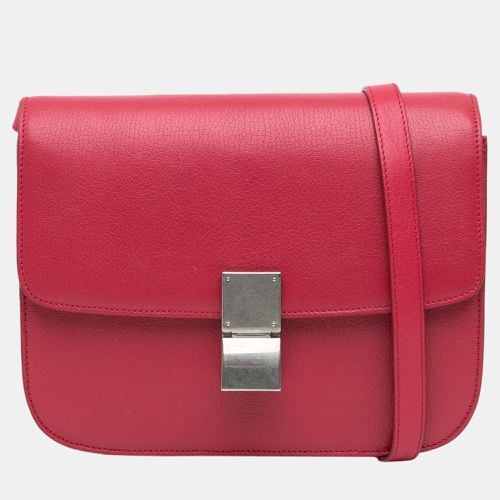 Celine Red Small Calfskin Classic Box - Celine - Modalova