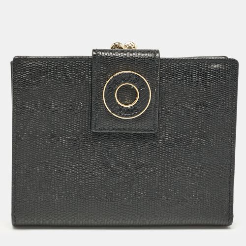 Celine Black Textured Leather Vintage French Wallet - Celine - Modalova