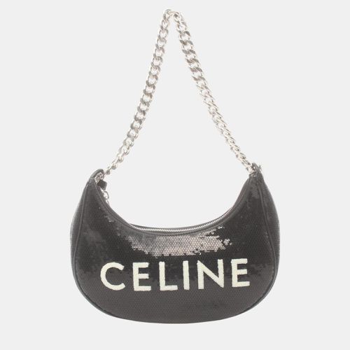 Celine Leather Black White Medium Abba Handbag - Celine - Modalova