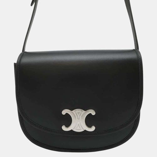 Celine Black Calf Leather Triomphe Busas Shoulder Bag - Celine - Modalova