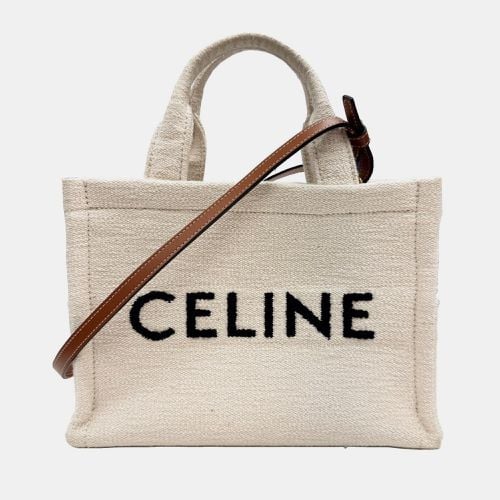 Celine Canvas Beige x Brown Small Cabas Handbag - Celine - Modalova